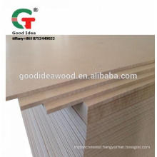 Indoor fist class wholesale MDF size 1220x2440*3-6mm medium density fiber 18mm MDF  board